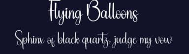 Flying Balloons by Andi Moz — Script Handwritten Font — thumbnail 2