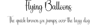 Flying Balloons by Andi Moz — Script Handwritten Font — thumbnail 1