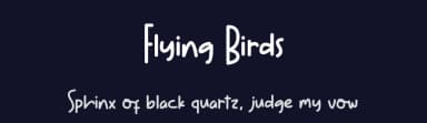 Flying Birds by ONG Type — Script Handwritten Font — thumbnail 2