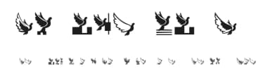Flying Birds by Vladimir Nikolic — Dingbats Font — thumbnail 1