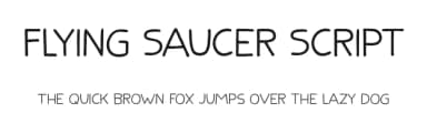 Flying Saucer Script by Hanoded — Script Handwritten Font — thumbnail 1