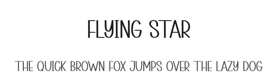 Flying Star by Scratchones — Script Handwritten Font