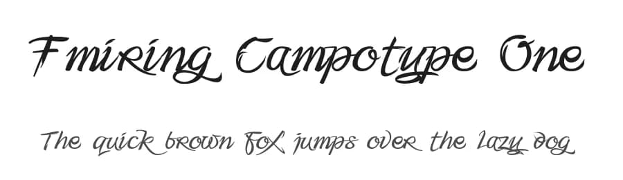 Fmiring Campotype One by campotype — Script Handwritten Font