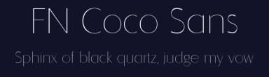 FN Coco Sans by FN FONT — Sans Serif Font — thumbnail 2