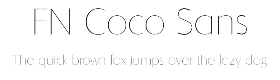 FN Coco Sans by FN FONT — Sans Serif Font