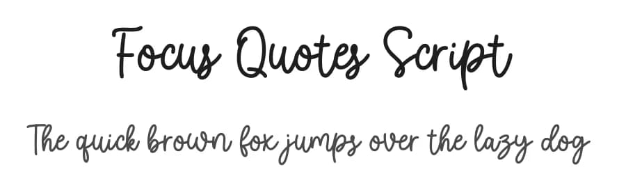 Focus Quotes Script by Getypes Studio — Script Handwritten Font