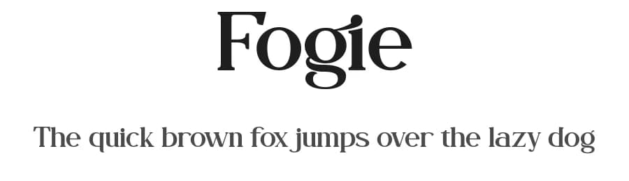 Fogie by Din Studio — Serif Font