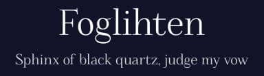 Foglihten by gluk — Serif Font — thumbnail 2