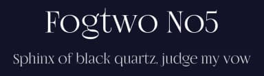 Fogtwo No5 by gluk — Serif Font — thumbnail 2