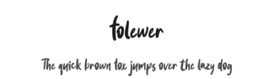 Folewer by Hugefonts — Script Handwritten Font — thumbnail 1