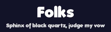 Folks by Manfred Klein — Sans Serif Font — thumbnail 2
