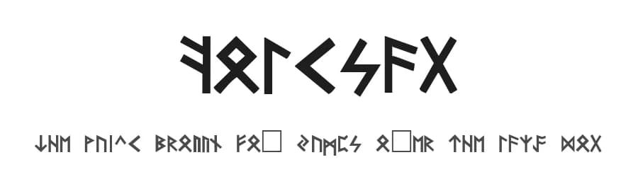 Folksag — Dingbats Font