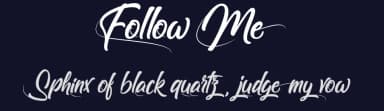 Follow Me by Typhoon Type - Suthi Srisopha — Script Handwritten Font — thumbnail 2