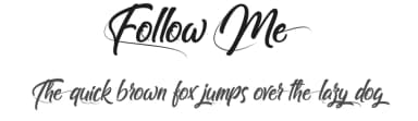 Follow Me by Typhoon Type - Suthi Srisopha — Script Handwritten Font — thumbnail 1