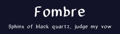 Fombre by James Hamelton Jr — Script Handwritten Font — thumbnail 2