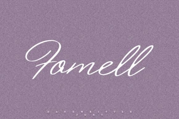 Fomell Font by Katie Holland — Script Handwritten Font