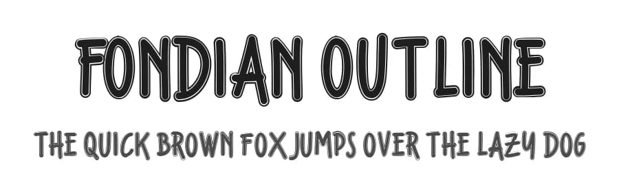Fondian Outline by Locomotype — Script Handwritten Font