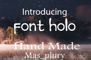 Font Holo Font by mas_plury — Script Handwritten Font — thumbnail 2