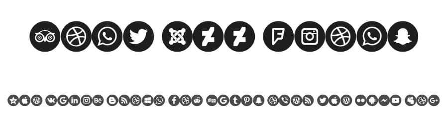 Font 100 Icons by elharrak — Dingbats Font
