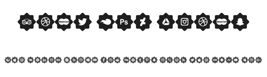 Font 120 Icons by elharrak — Dingbats Font