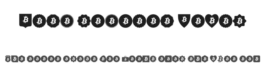 Font Bitcoin Color by elharrak — Dingbats Font