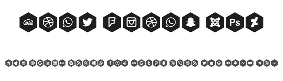 Font Icons 120 by elharrak — Dingbats Font