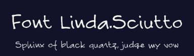 Font Linda.Sciutto by Linda Sciutto — Script Handwritten Font — thumbnail 2