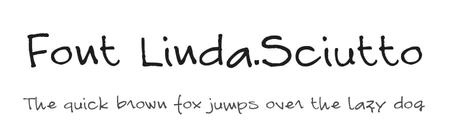 Font Linda.Sciutto by Linda Sciutto — Script Handwritten Font