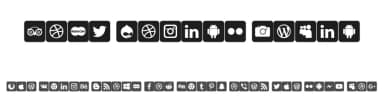 Font Social Media by elharrak — Dingbats Font — thumbnail 1