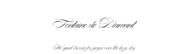 Fontaine de Diamant by Cat.B — Script Handwritten Font — thumbnail 1