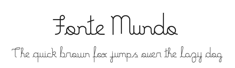 Fonte Mundo by Cão Fila Lettering — Script Handwritten Font
