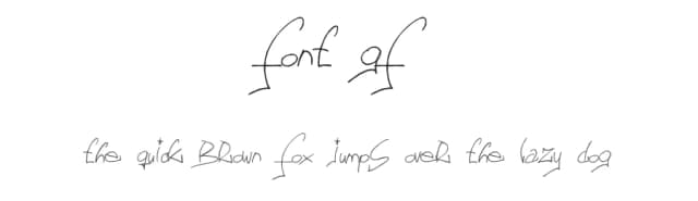 Font GF by Magique Fonts — Script Handwritten Font