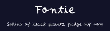 Fontie by Santiago Mahé — Script Handwritten Font — thumbnail 2