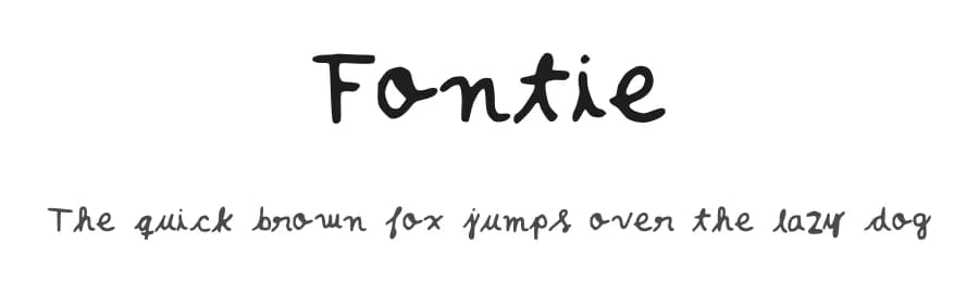 Fontie by Santiago Mahé — Script Handwritten Font