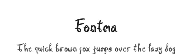 Fontma by Ni Luh Purnamawati — Script Handwritten Font