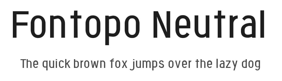 Fontopo Neutral by Yoshihisa Nakai — Sans Serif Font — preview 1