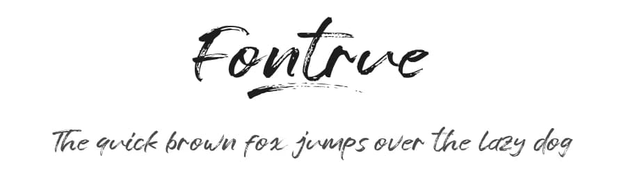 Fontrue by Khurasan — Script Handwritten Font