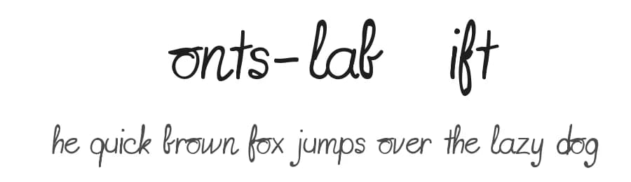Fonts-lab Gift by Fontscafe.com — Script Handwritten Font — preview 1