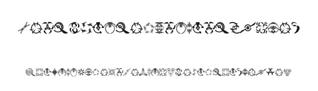 Fonts Vector Ancient Symbol by vector.id — Dingbats Font