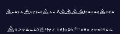 Fonts Vector Iso 7010 Warning Sign by vector.id — Dingbats Font — thumbnail 2