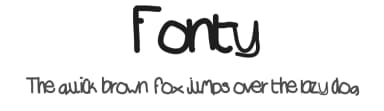 Fonty by Des Gomez — Script Handwritten Font — thumbnail 1
