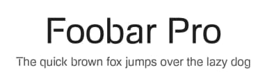 Foobar Pro by CheapProFonts — Sans Serif Font — thumbnail 1