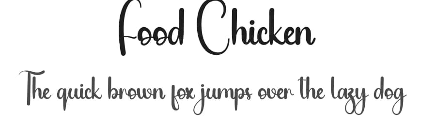 Food Chicken by Andi Moz — Script Handwritten Font