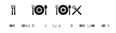 Food Icons by Vladimir Nikolic — Dingbats Font — thumbnail 1