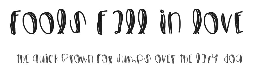 Fools Fall In Love by Des Gomez — Script Handwritten Font