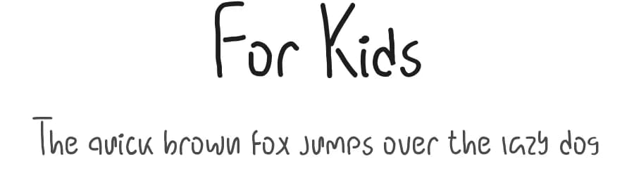 For Kids by Edric Studio — Script Handwritten Font