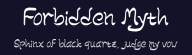 Forbidden Myth by Seneka Grafika — Script Handwritten Font — thumbnail 2
