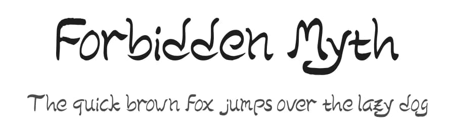 Forbidden Myth by Seneka Grafika — Script Handwritten Font — preview 1