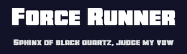 Force Runner by Iconian Fonts — Sans Serif Font — thumbnail 2