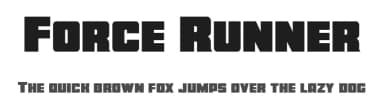 Force Runner by Iconian Fonts — Sans Serif Font — thumbnail 1